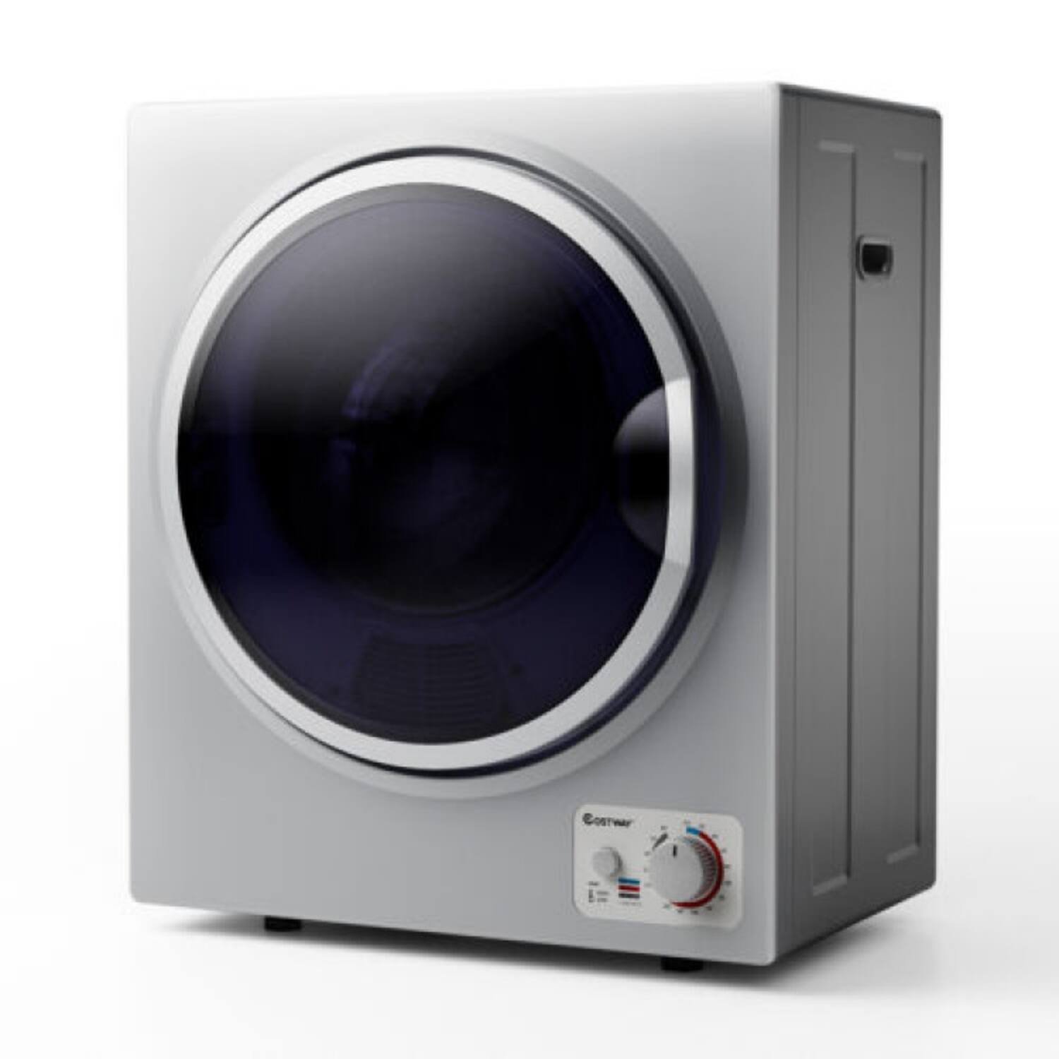 Alt View 4. LUCKY ONE - 1.5 cu.ft Wall Mount Clothes Dryer with Stainless Steel Tub - 10 lbs Capacity Ventless - Silver.