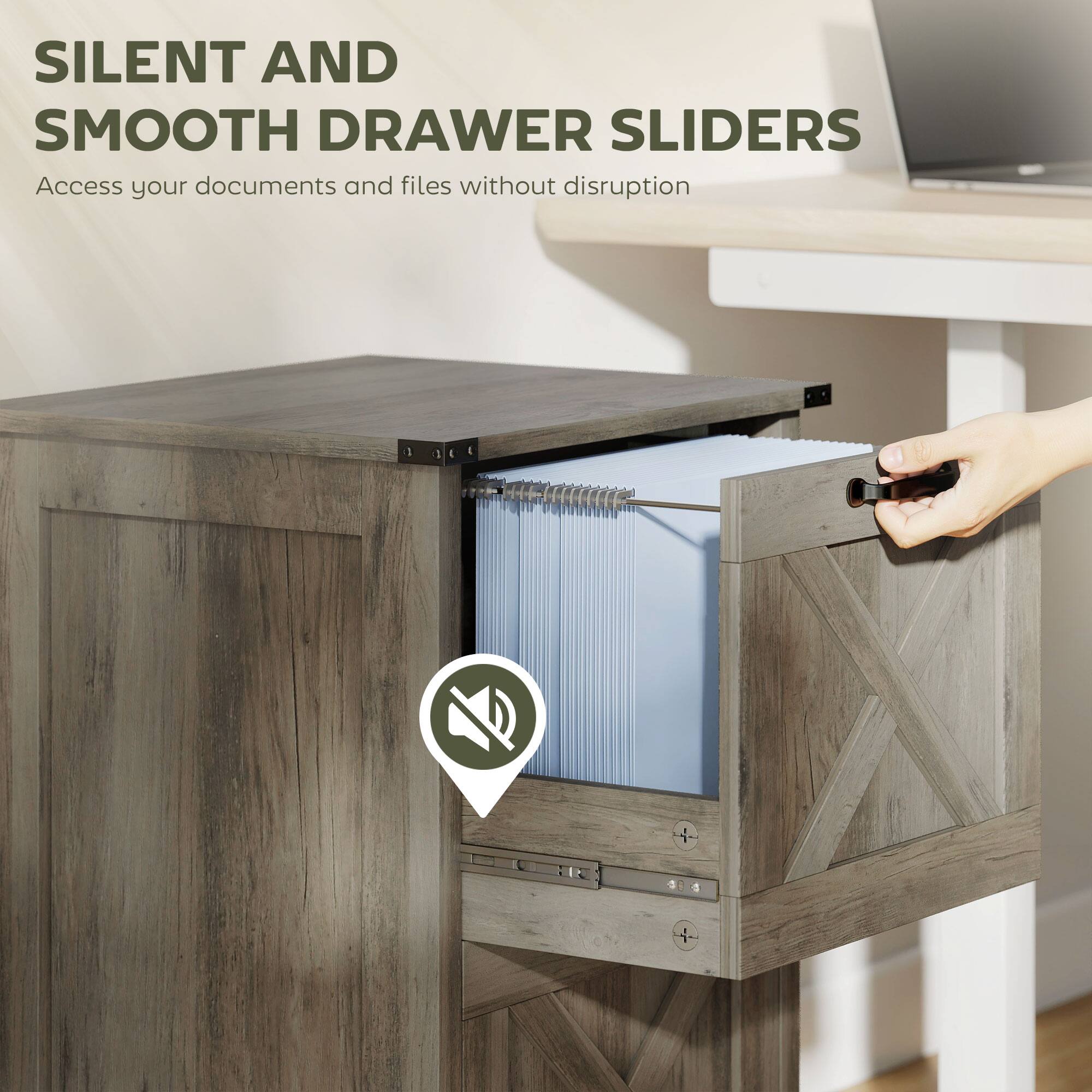 SILENT AND SMOOTH DRAWER SLIDERS  
Access your documents and files without disruption