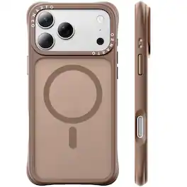 Ornarto - for iPhone 18 Pro Case 6.3", Slim Shockproof Translucent Matte Phone Case with MagSafe - Light Brown