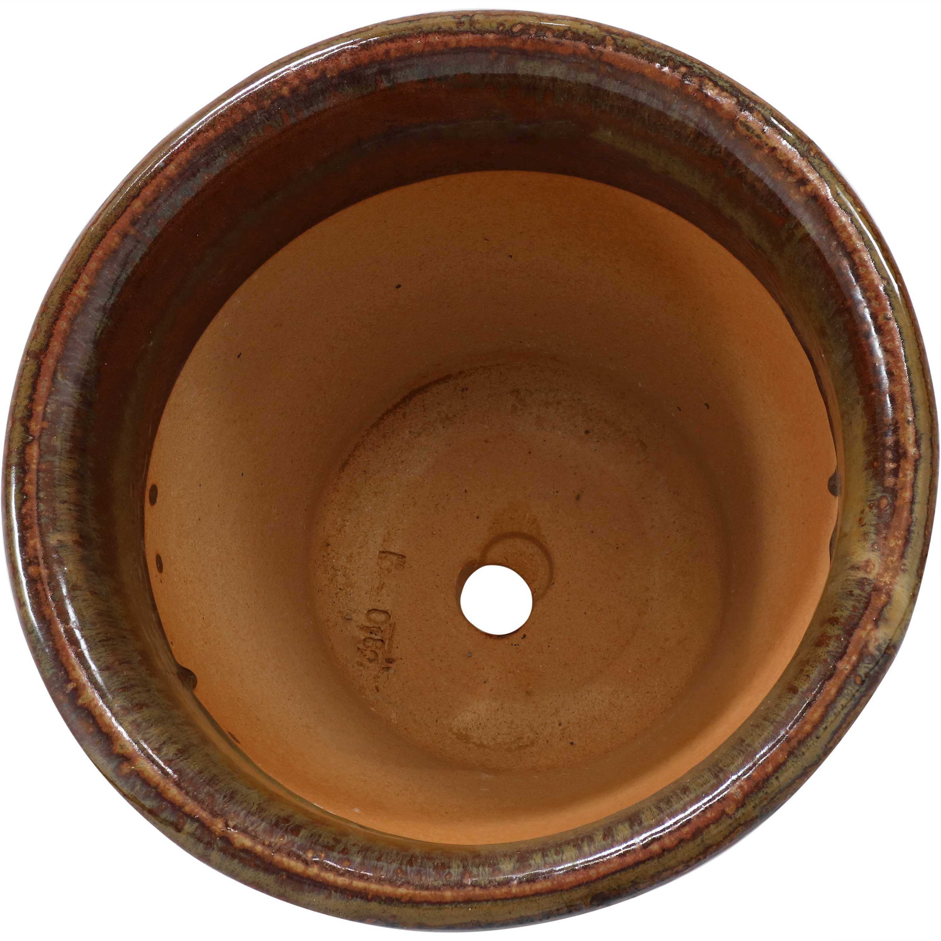 Alt View 10. Sunnydaze - 11 in Studio Glazed Ceramic Planter - Set of 2 - Forest Lake Green.