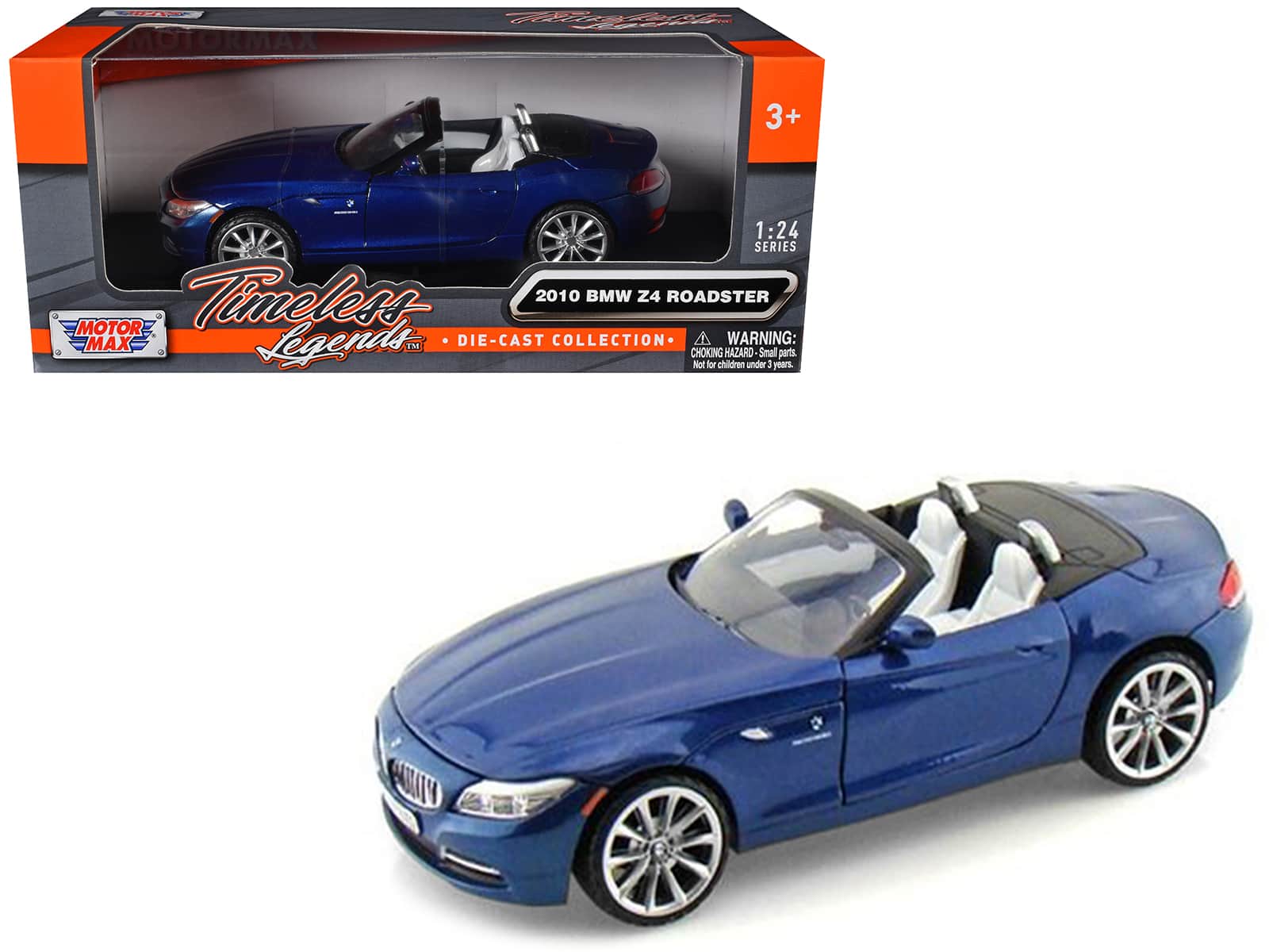 2010 BMW Z4 Convertible Blue 1/24 Diecast Model Car by Motormax price history on PriceWatchPro
