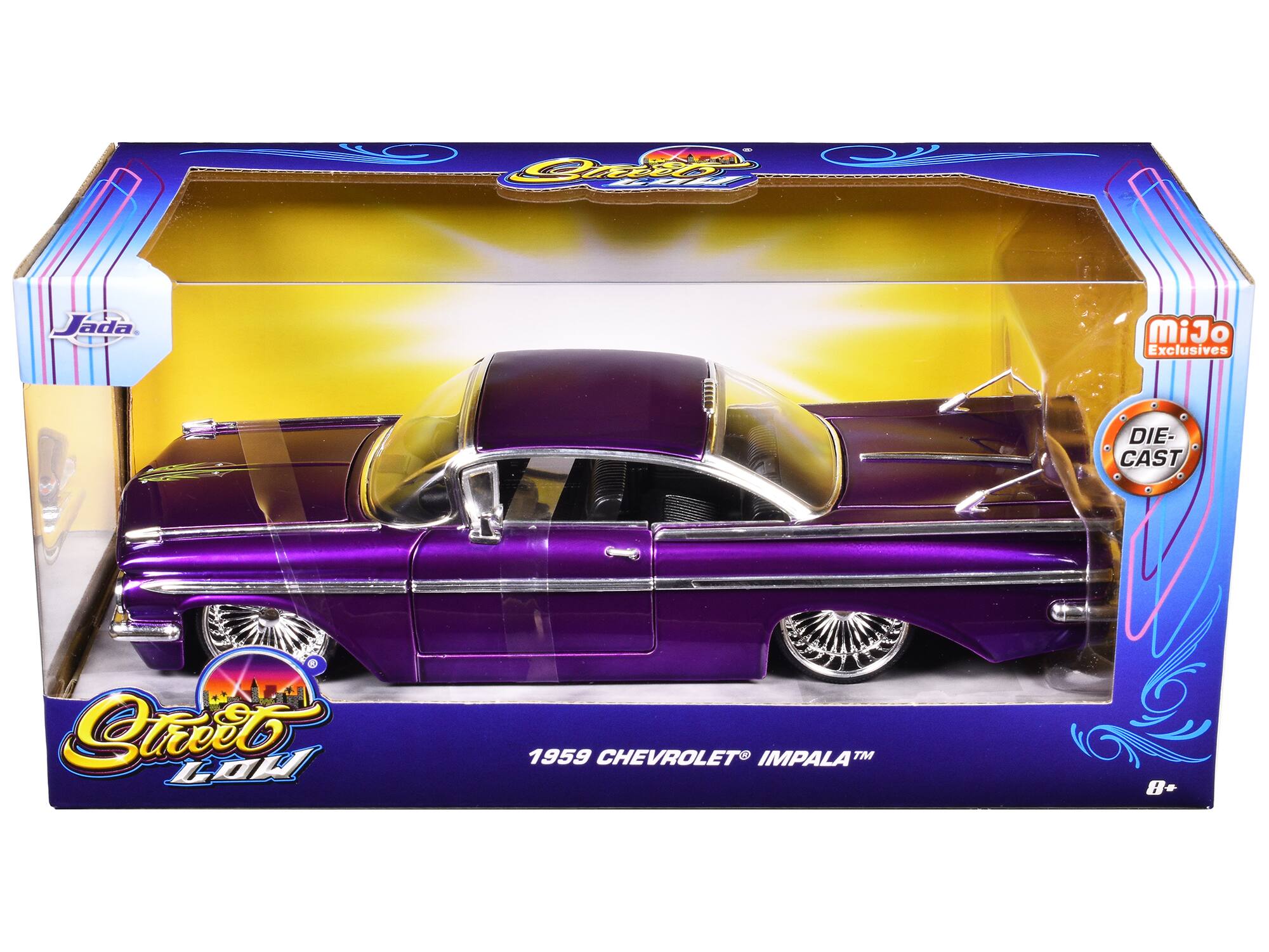 OARs t 1 Jada MiJo Exclusives DIE-CAST 1959 CHEVROLET IMPALA 8+