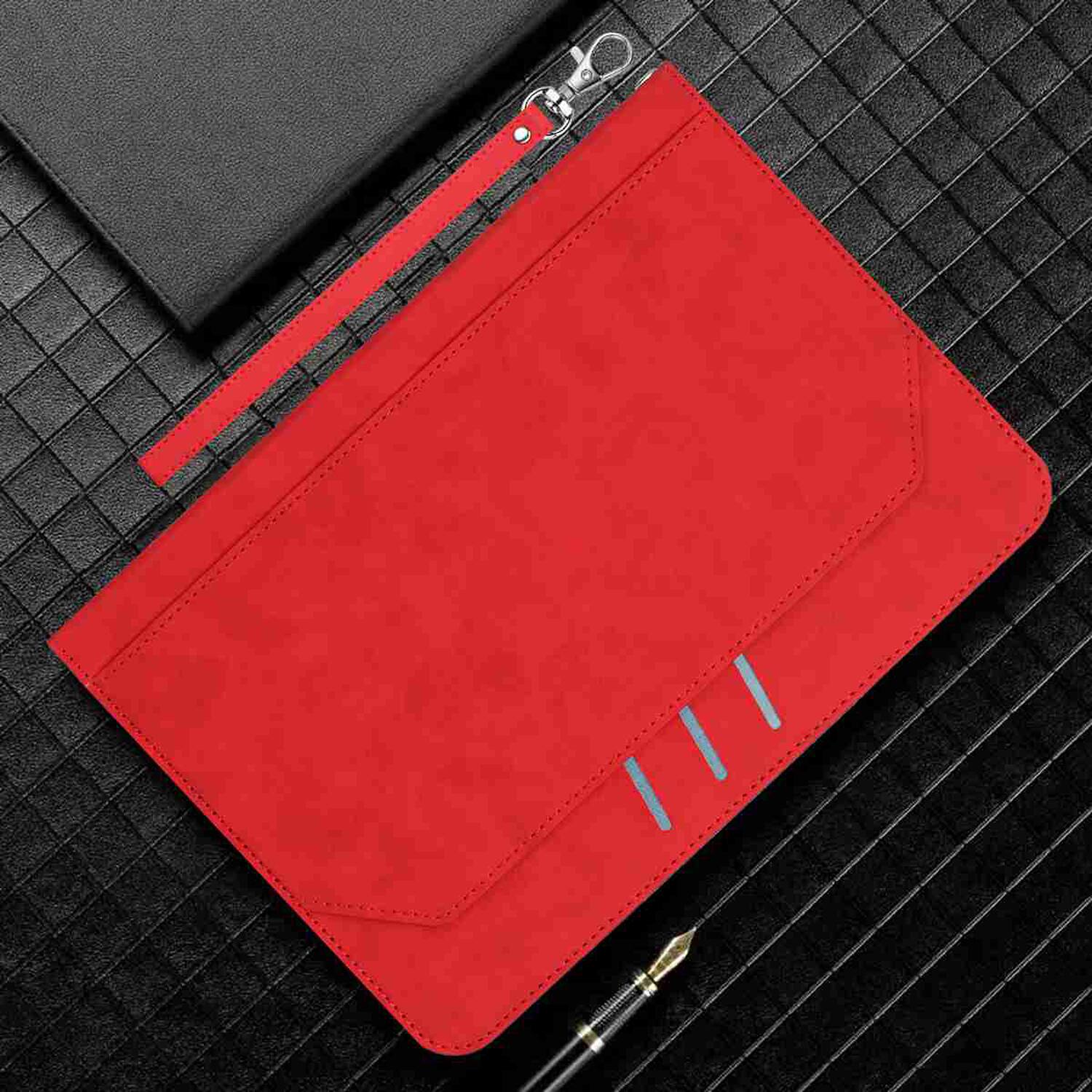 Alt View 5. Dteck - Retro PU Leather Folio Case for Apple iPad mini (A17 Pro) 2024/iPad mini 6th Generation 8.3" 2021,Shockproof Flip Cover - Red.