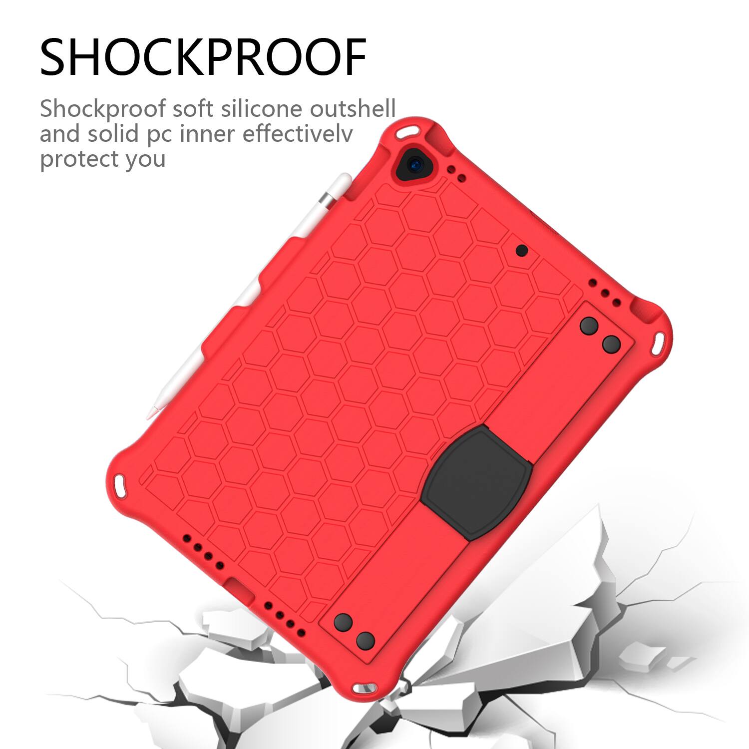 SHOCKPROOF  
Shockproof soft silicone outshell and solid pc inner effectively protect you