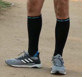 JupiterGear - Endurance Compression Socks for Running and Hiking - Black