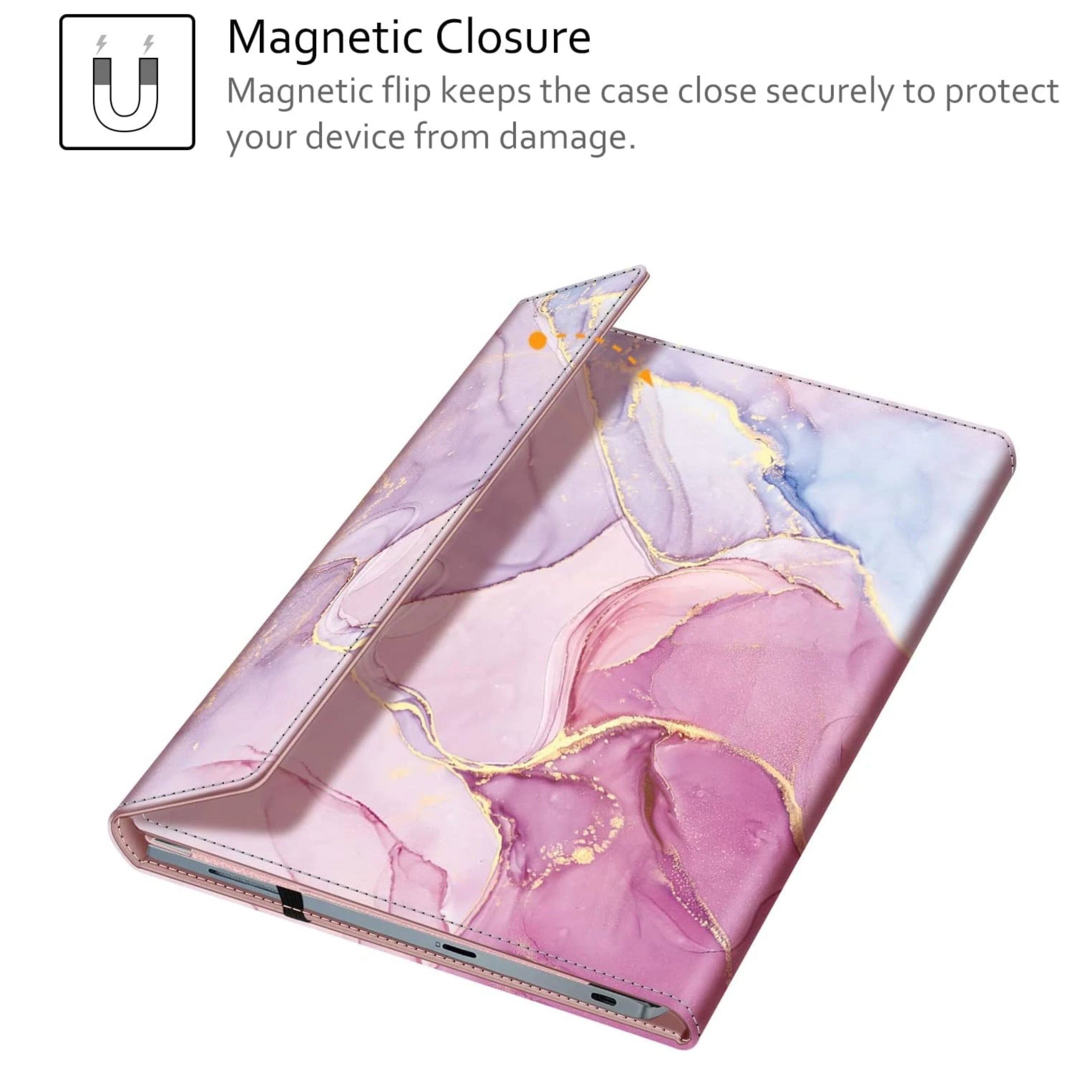 Magnetic Closure  
Magnetic flip keeps the case close securely to protect your device from damage.