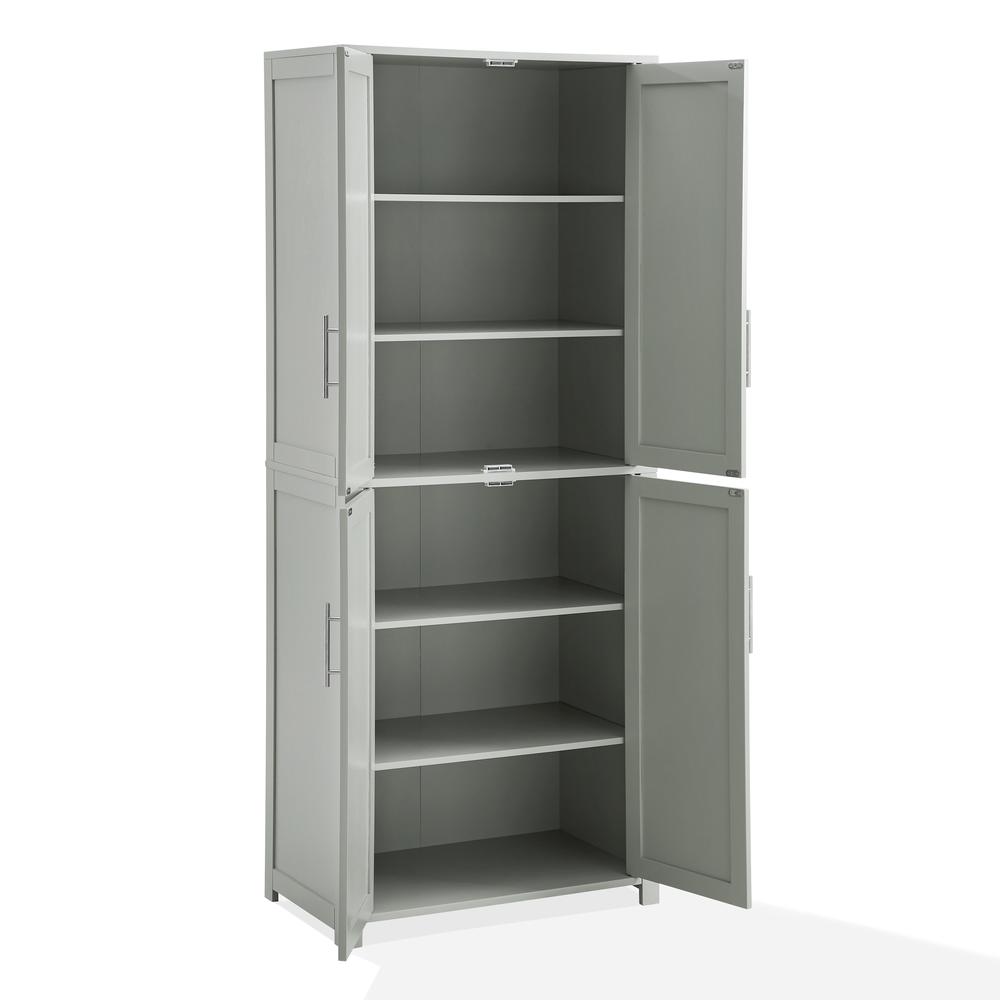 Alt View 1. Crosley Furniture - Savannah Tall Kitchen Storage Pantry - Gray.