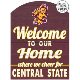 Jardine - Central State Marauders 16'' x 22'' Indoor/Outdoor Marquee Sign - Maroon