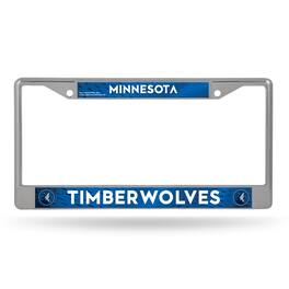 Rico Industries - Minnesota Timberwolves Basketball - Officially Licensed Chrome Metal License Plate Frame - Multi