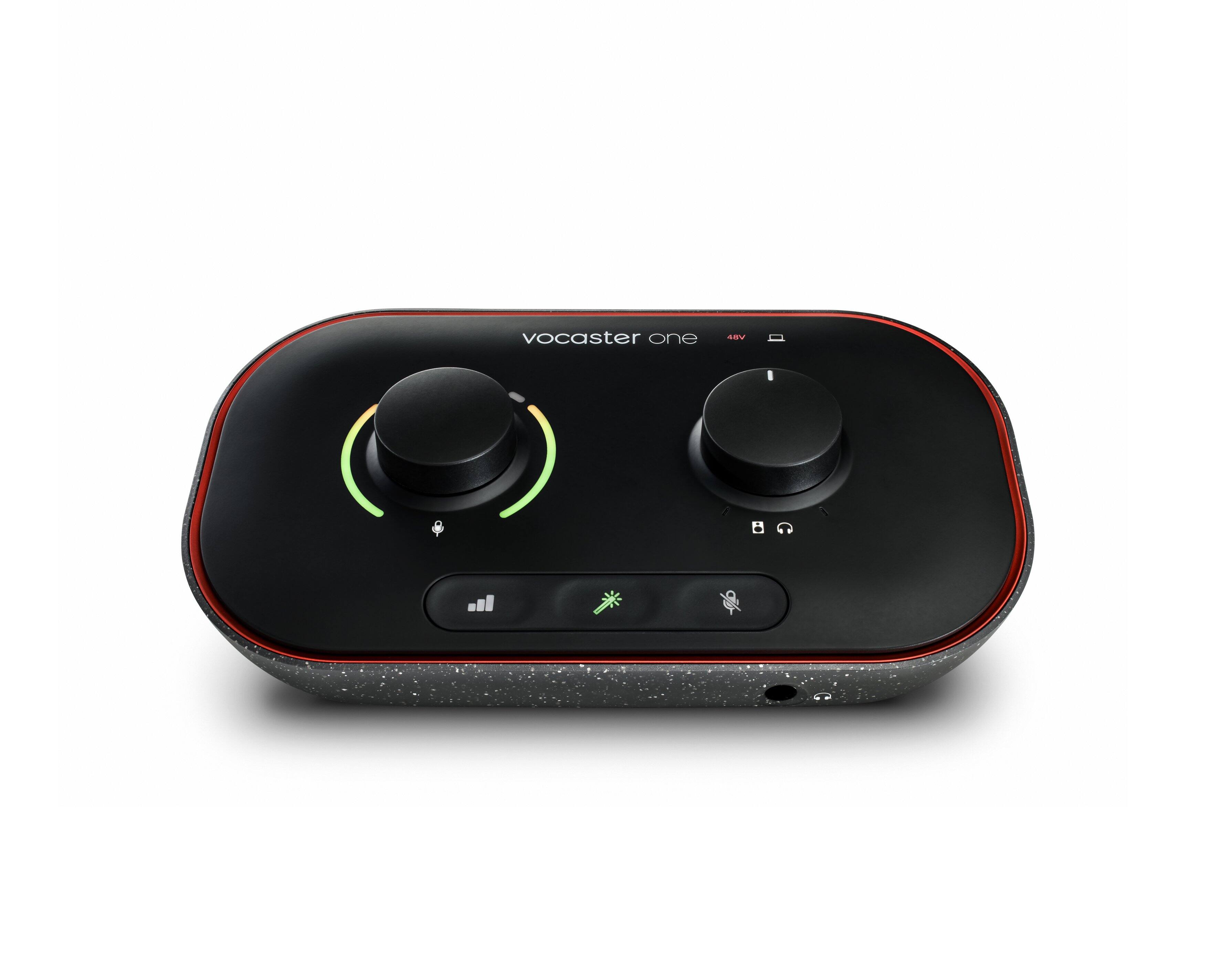 Alt View 11. Focusrite - Vocaster One Studio is the essential broadcast quality podcast kit for solo creators - Black.