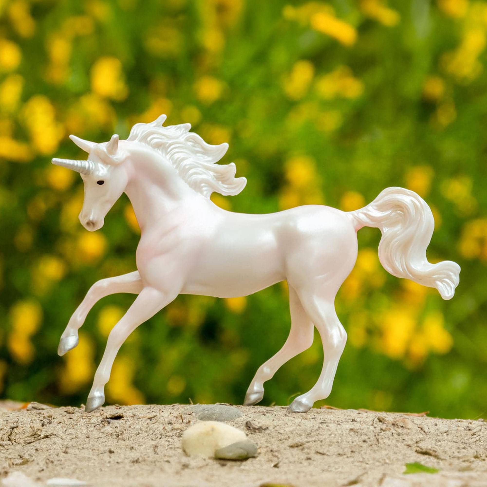 Alt View 10. Breyer - Breyer Unicorn Treasures 1:32 Scale Model Horse | Pearl - Yellow.