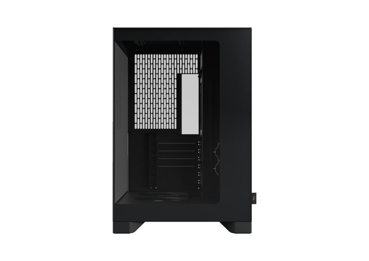 Left. Fractal Design - Fractal Design Pop 2 Vision Black RGB - Dual-Chamber Case with Glass Panels, 4 RGB Fans, Spacious E-ATX/ATX/mATX/ITX - Black.