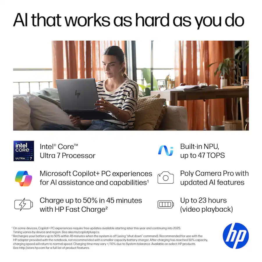 HP OmniBook X Flip 2 in 1 Copilot+ PC 16