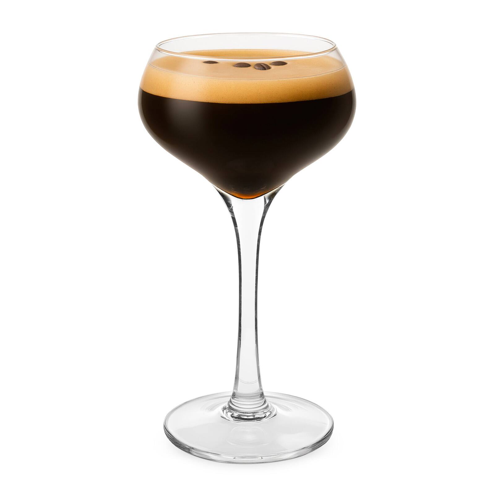 Alt View 4. Final Touch - Espresso Martini Flight Set - 4 Pieces - 4.75 oz (140 ml) - Clear.