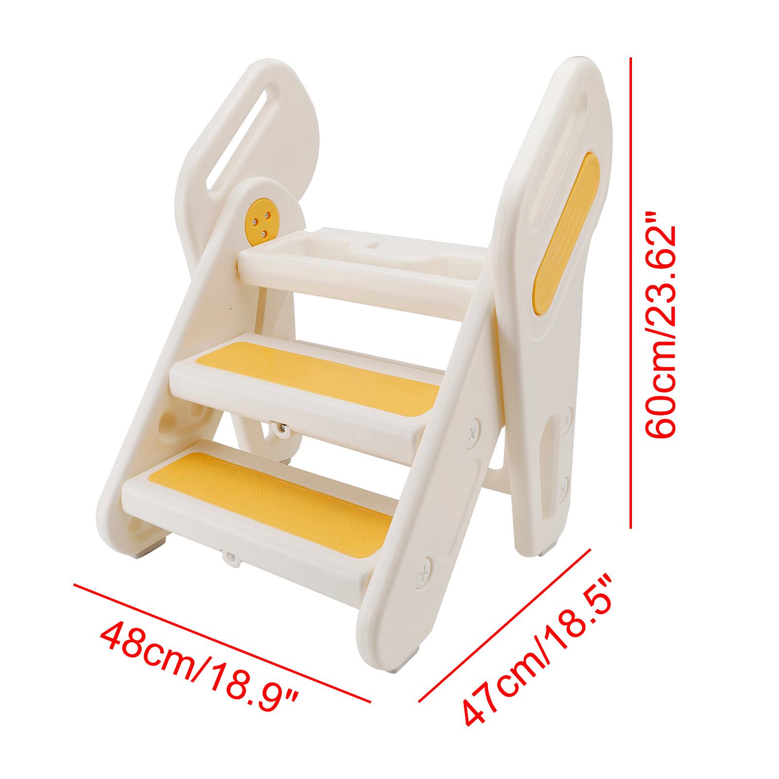 48cm/18.9"  
60cm/23.62"  
47cm/18.5"