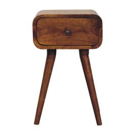 Artisan Furniture - Solid Wood Avora Mini Nightstand with 1 drawer - Chestnut