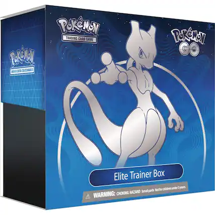 Pokémon Trading Card Game
Pokémon Go
Elite Trainer Box
Juego de Cartas Coleccionables
WARNING: CHOKING HAZARD - Small parts. Not for children under 3 years.