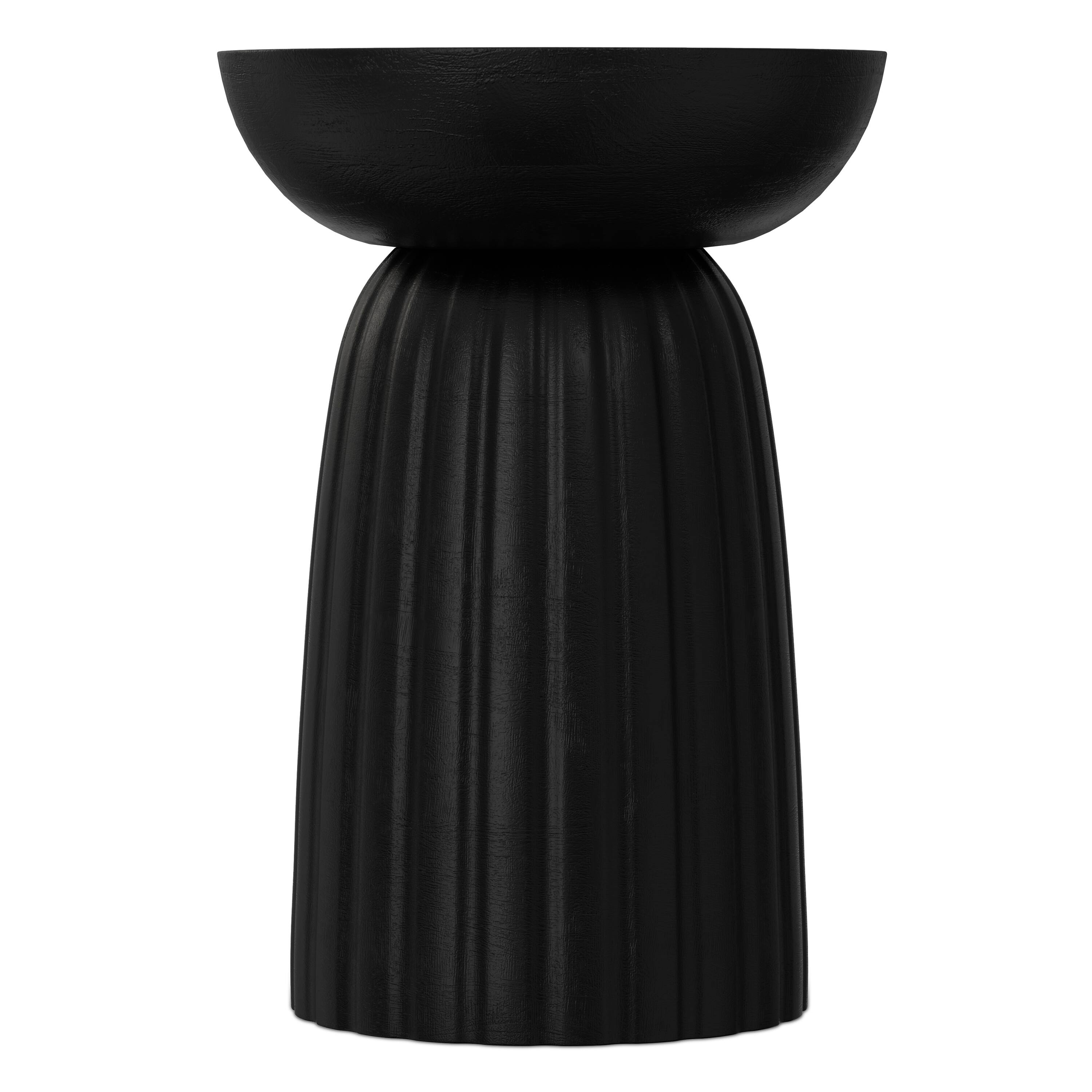 Left. Simpli Home - Boyd 13 inch Stripe Accent Table - Black.