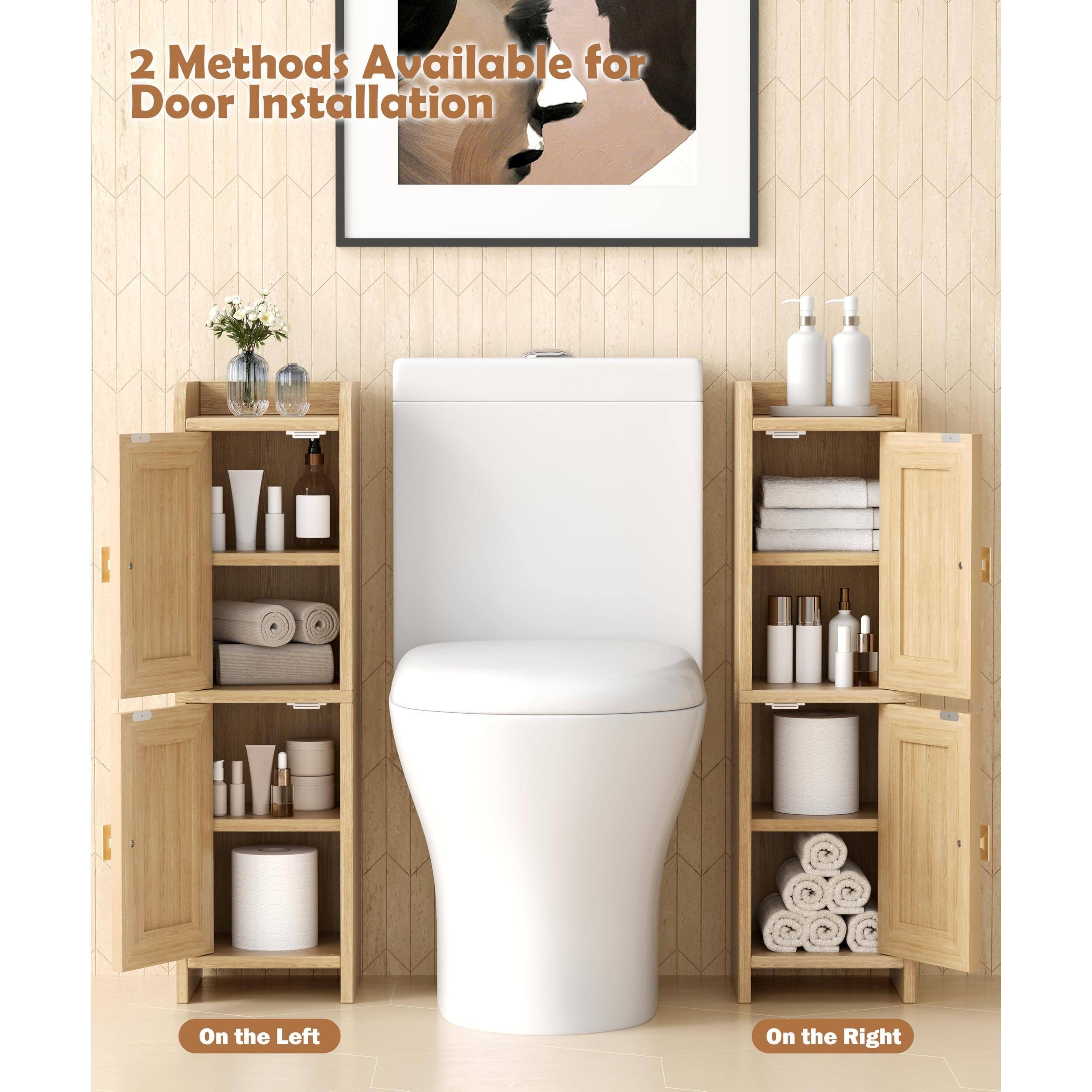 2 Methods Available for Door Installation

On the Left

On the Right