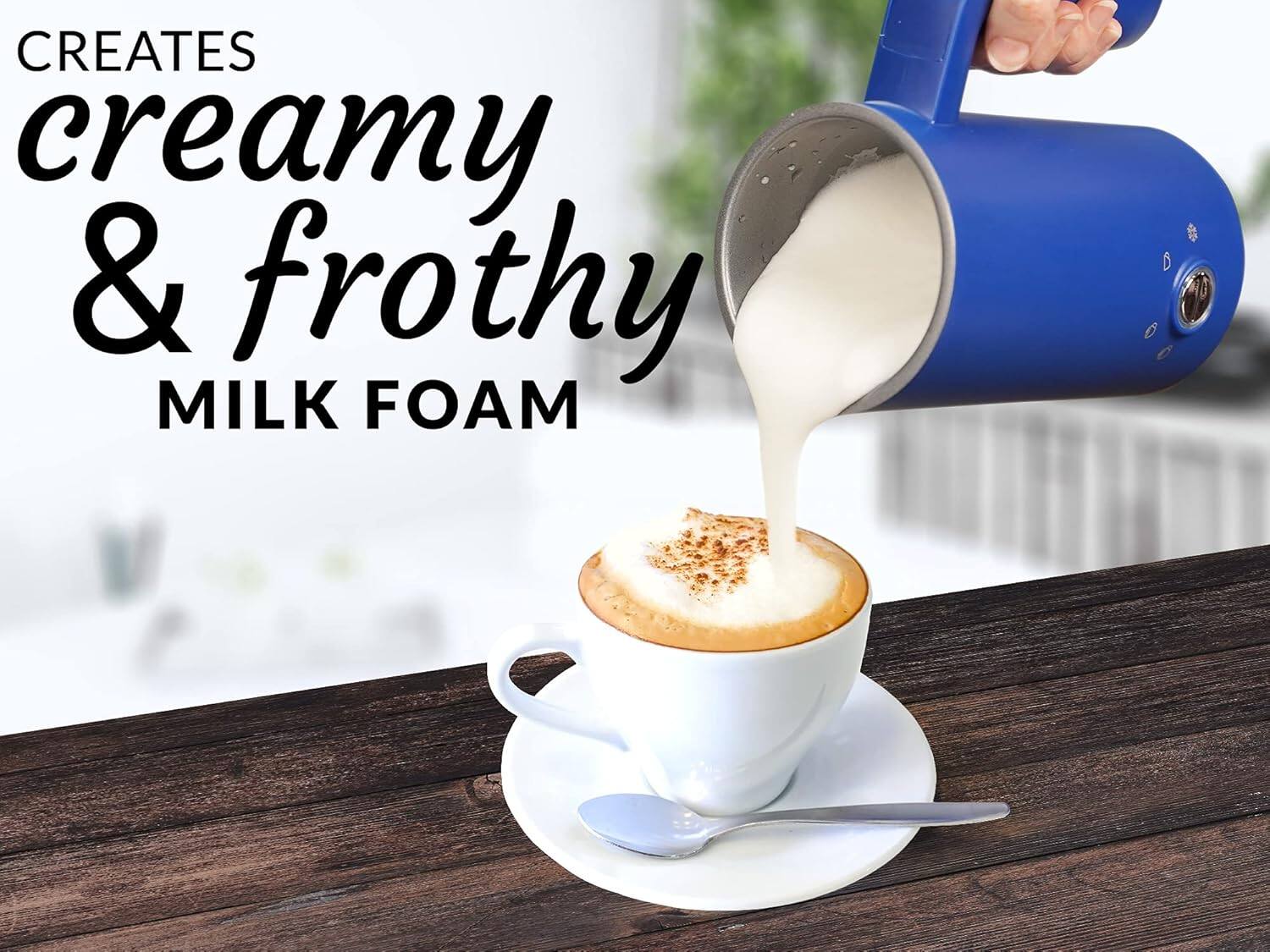 CREATES creamy & frothy MILK FOAM