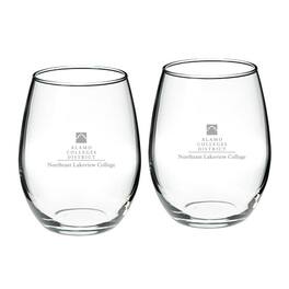 Jardine - NLC Nighthawks Two-Piece 21oz. Stemless Wine Glass Set - Multicolor