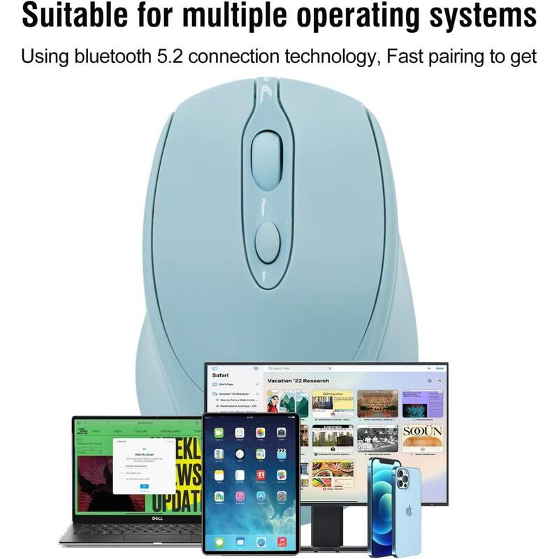 Suitable for multiple operating systems  
Using bluetooth 5.2 connection technology, Fast pairing to get