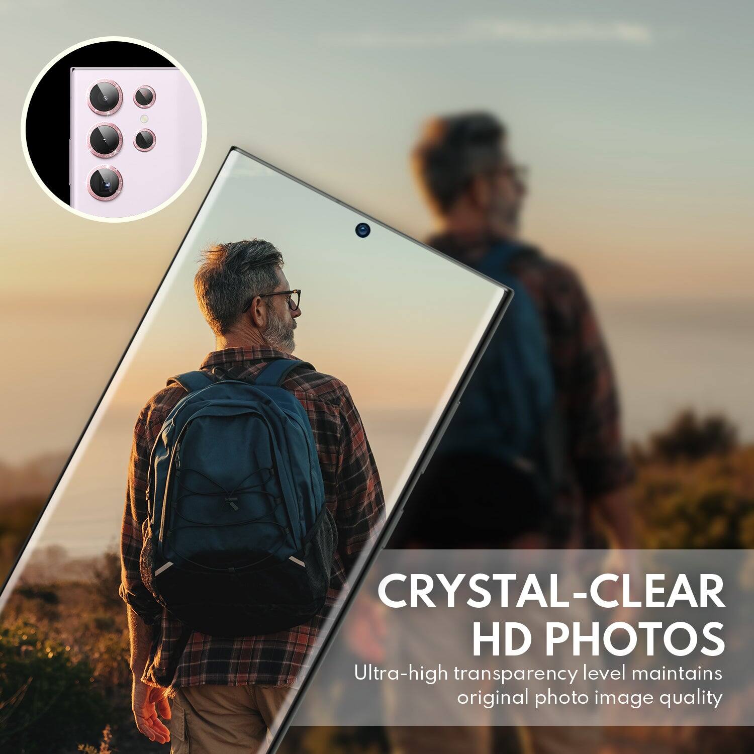 CRYSTAL-CLEAR HD PHOTOS  
Ultra-high transparency level maintains original photo image quality