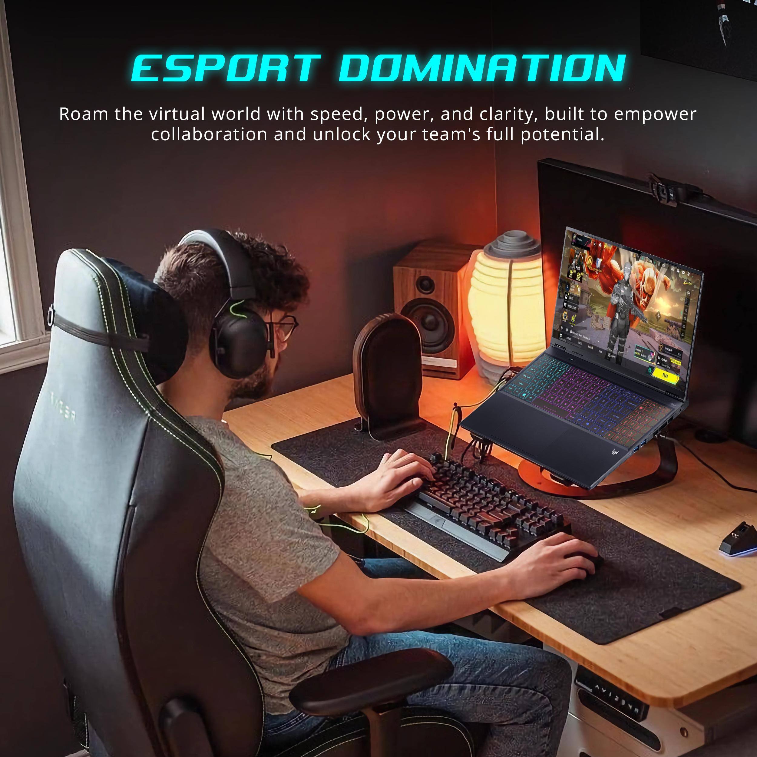 ESPORT DOMINATION

Roam the virtual world with speed, power, and clarity, built to empower collaboration and unlock your team's full potential.