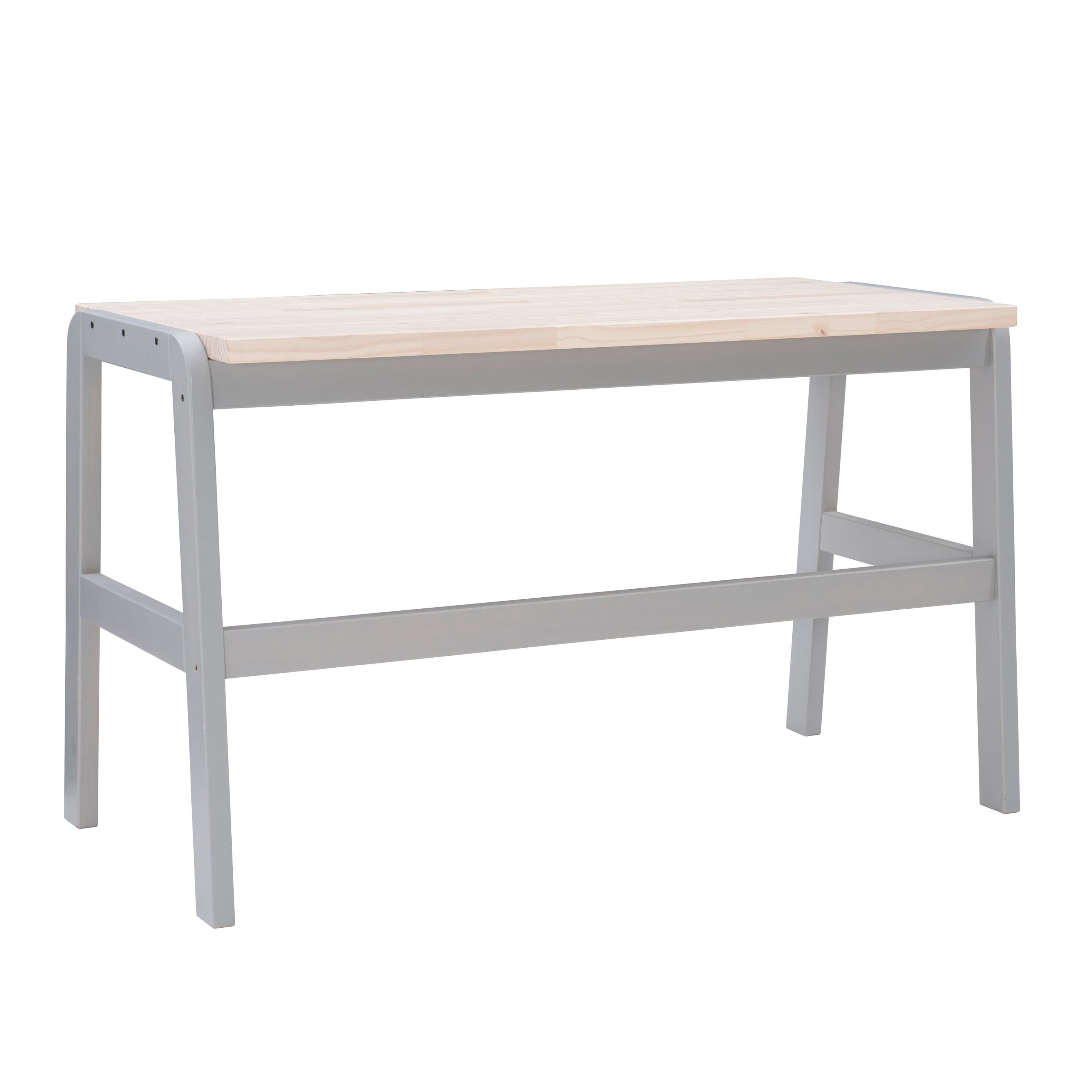 Linon Home Décor - Heald Solid Wood Desk - Gray & Natural