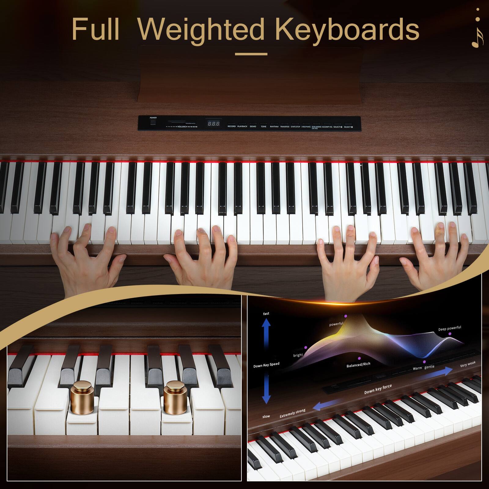 Full Weighted Keyboards