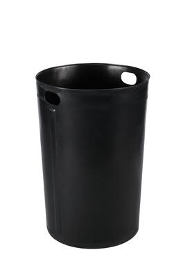 Alpine Industries - 50 Gallon Plastic Insert Trash Can Liner with Handles - Black