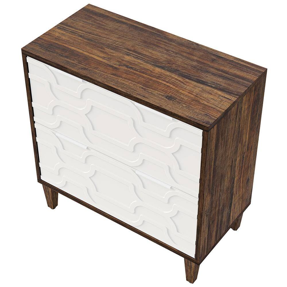 Alt View 1. Kadyn - Kadyn Filing Stroage Cabinets, Wood File Cabinet, 2-Drawer Storage Cabinet for A4/Letter/Legal Size,White - White.