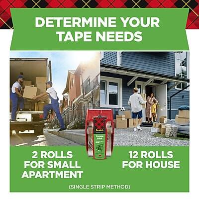 DETERMINE YOUR TAPE NEEDS

2 ROLLS FOR SMALL APARTMENT (SINGLE STRIP METHOD)

12 ROLLS FOR HOUSE