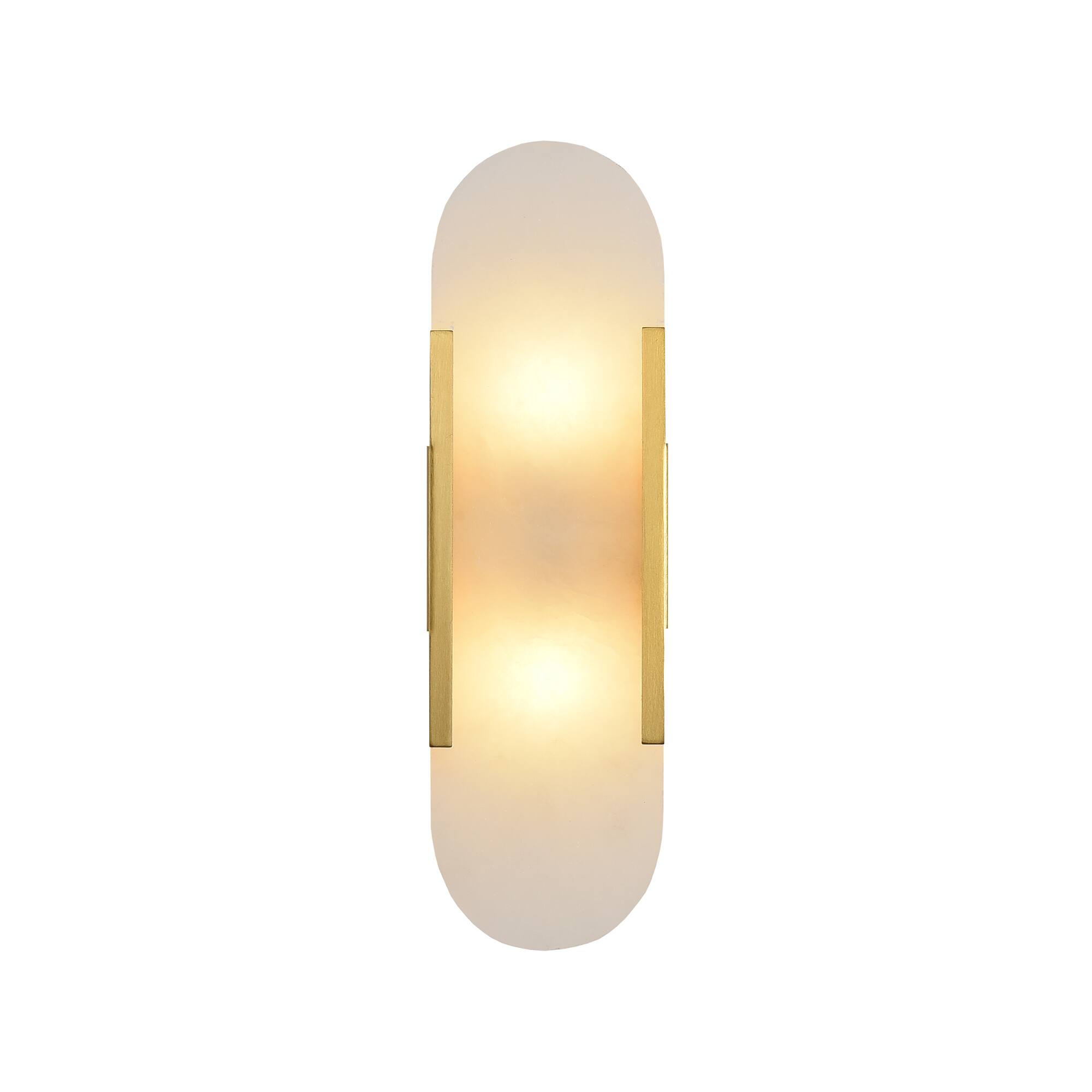 Alt View 7. Parrot Uncle - Modern Metal Marble Shade 2 Light Wall Sconce Vanity Light Fixture for Living Room Bedroom Corridor - Gold.