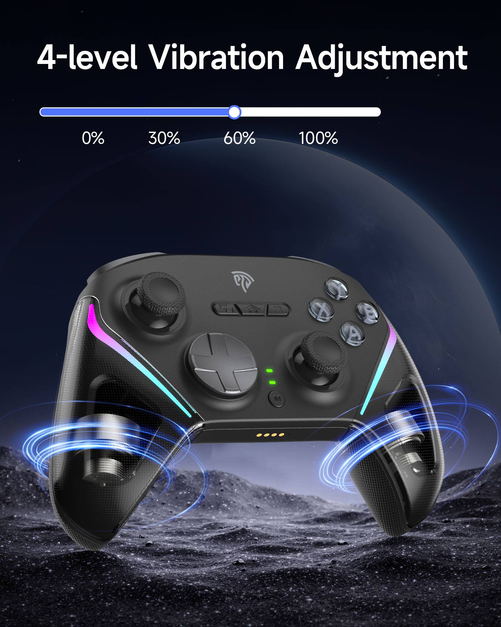 4-level Vibration Adjustment

0% 30% 60% 100%