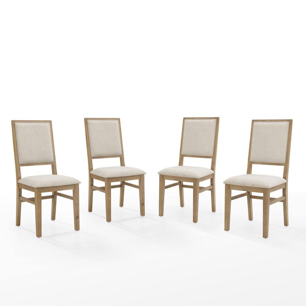 Alt View 1. Crosley Furniture - Joanna 4-Piece Upholstered Back Dining Chair Set - Brown.