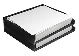 TRU RED - TRU RED™ Side Load Stackable Plastic Letter Trays, 2/Pack (TR55289) - Black