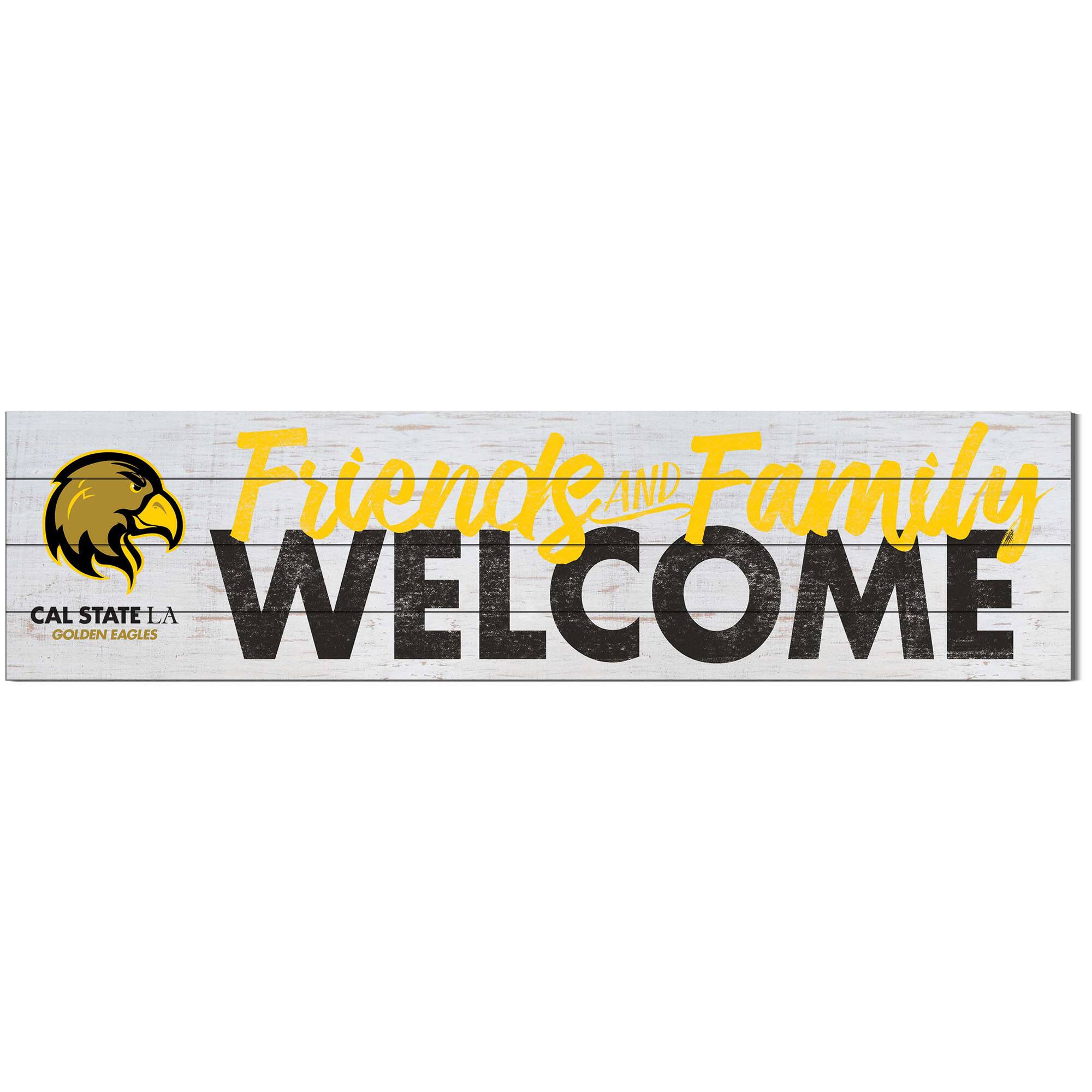 Jardine - Cal State L.A. Golden Eagles 10'' x 40'' Friends & Family Welcome Sign - White