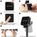 1. Tear off the protective film
2. Press the power button to make sure the panel is on for charging
3. Insert the spike into the connecting rod
4. Insert the assembled rod into the slot of the solar panel
5. The solar panel can be adjusted by 150°