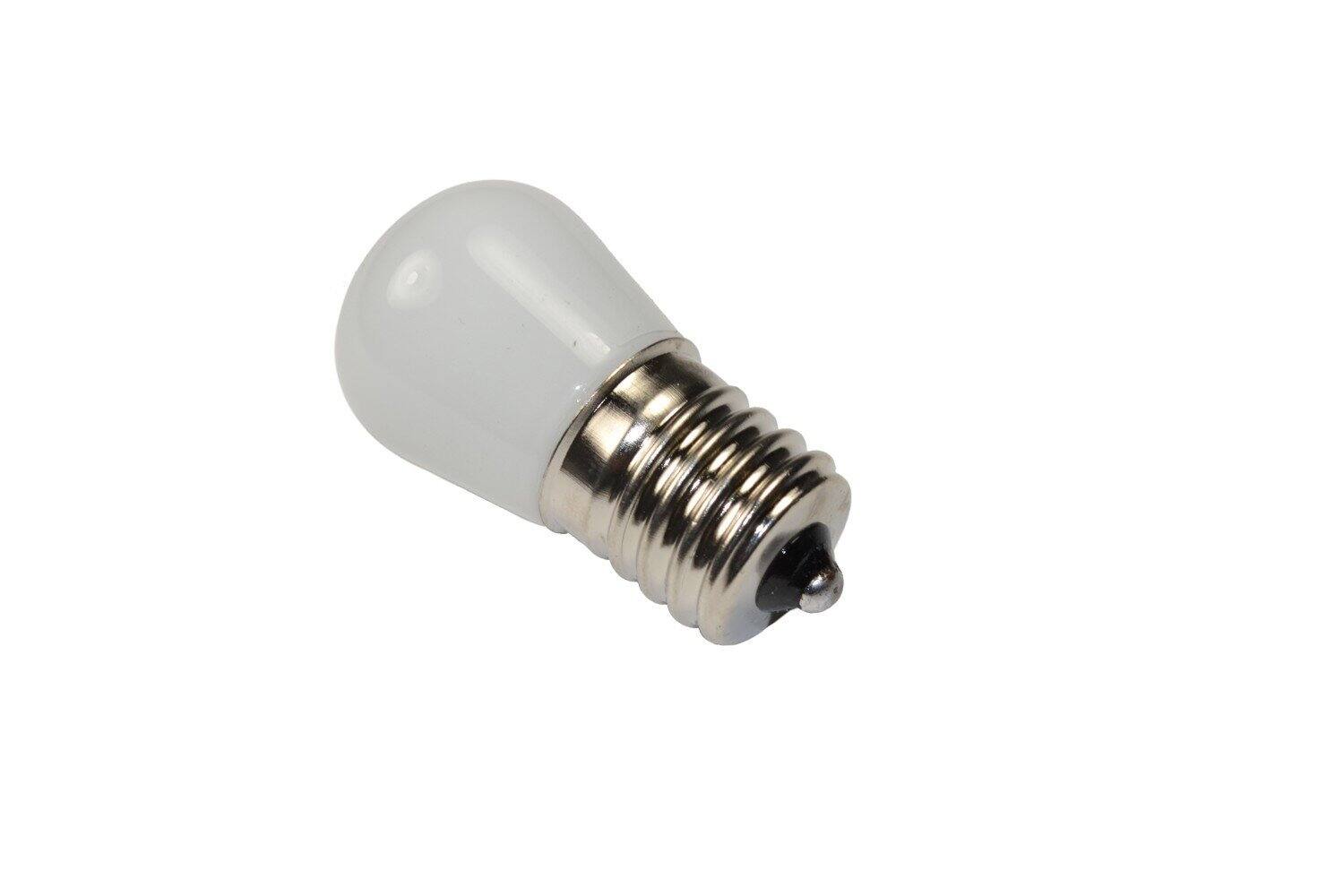Alt View 3. HQRP - E17 Base LED Bulbs 2-Pack 1 W 110 V Cool White 6500 K for Refrigerator Freezer Microwave Range Hood.