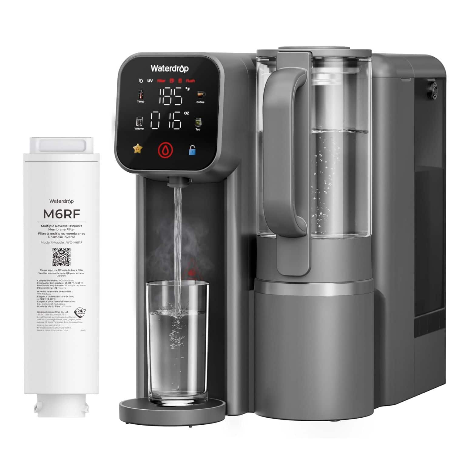 Waterdrop UV - M6RF

Waterdrop M6RF Multiple Reverse Osmosis

Membrane Filter & Osmosis Inverse

Models: M6-MRF

Waterdrop

185°F

0.16 OZ

Waterdrop M6RF

Multiple Reverse Osmosis

Membrane Filter & Osmosis Inverse

Models: M6-MRF

Waterdrop

185°F

0.16 OZ