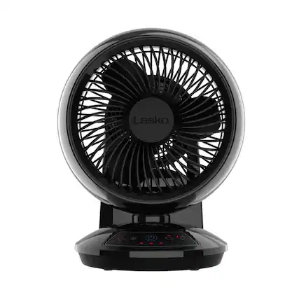 Front. Lasko - Lasko 12.25 in. H 3 speed Oscillating Air Circulator Fan Remote Control.