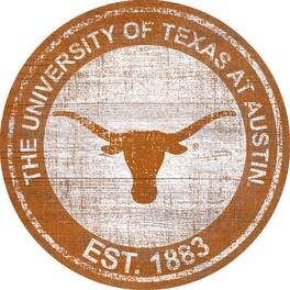 Fan Creations - Texas Longhorns 24'' Round Heritage Logo Sign - Multicolor