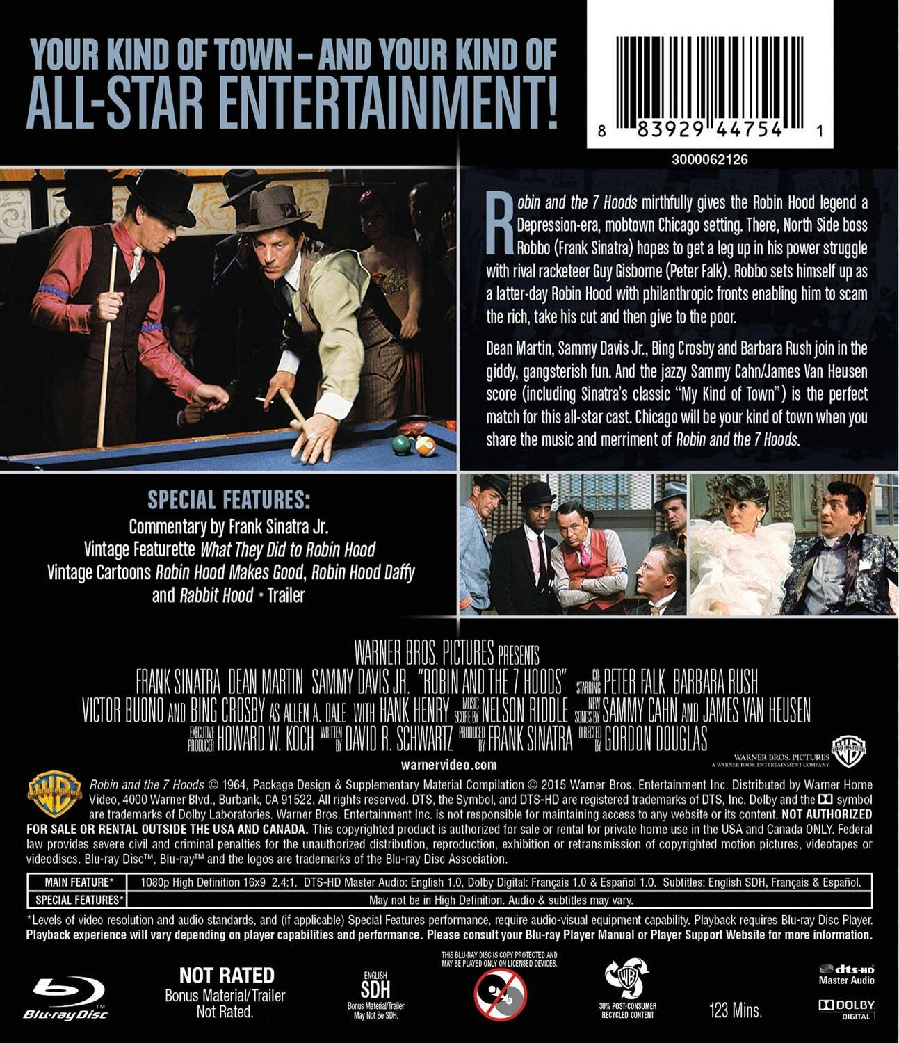 Back. Robin and the 7 Hoods [Blu-ray].