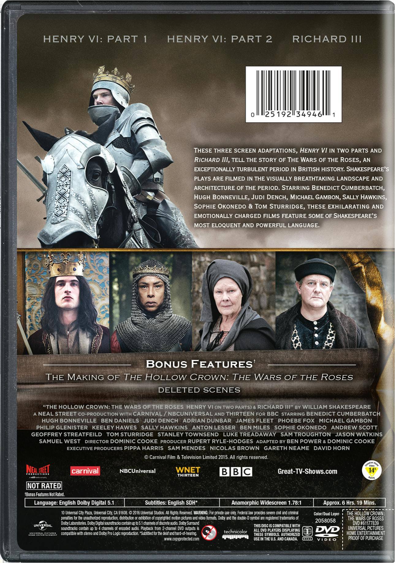 Angle. The Hollow Crown: The Wars of the Roses [DVD].