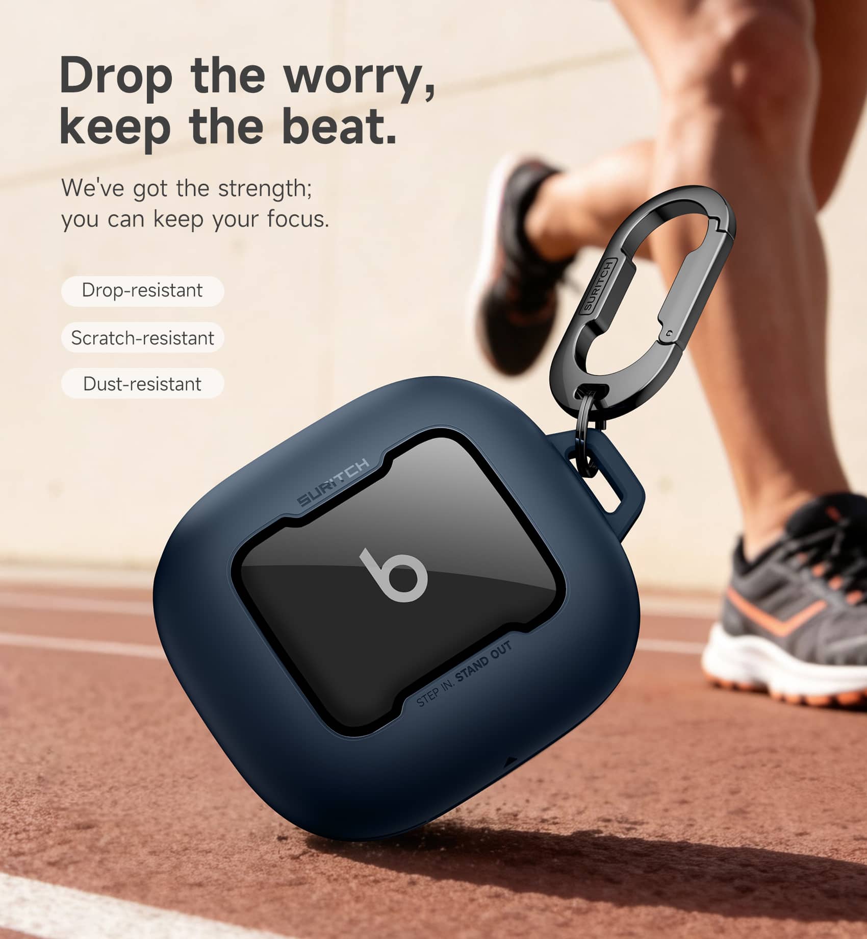 SURITCH Case for Beats Powerbeats Fit, Magnetic Locking Shockproof