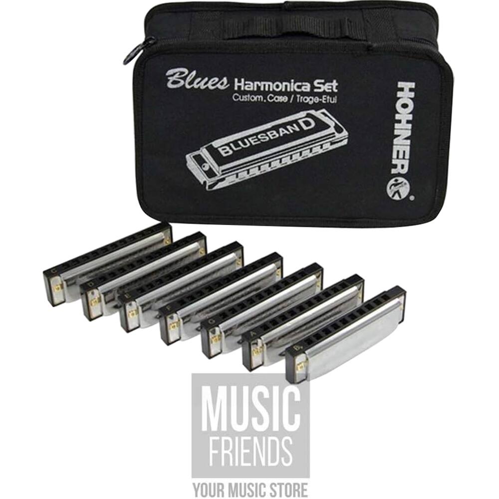 Blues Harmonica Set  
Custom Case / Trage-Etui  

Bluesband  

HÖHNER  

MUSIC FRIENDS  
YOUR MUSIC STORE
