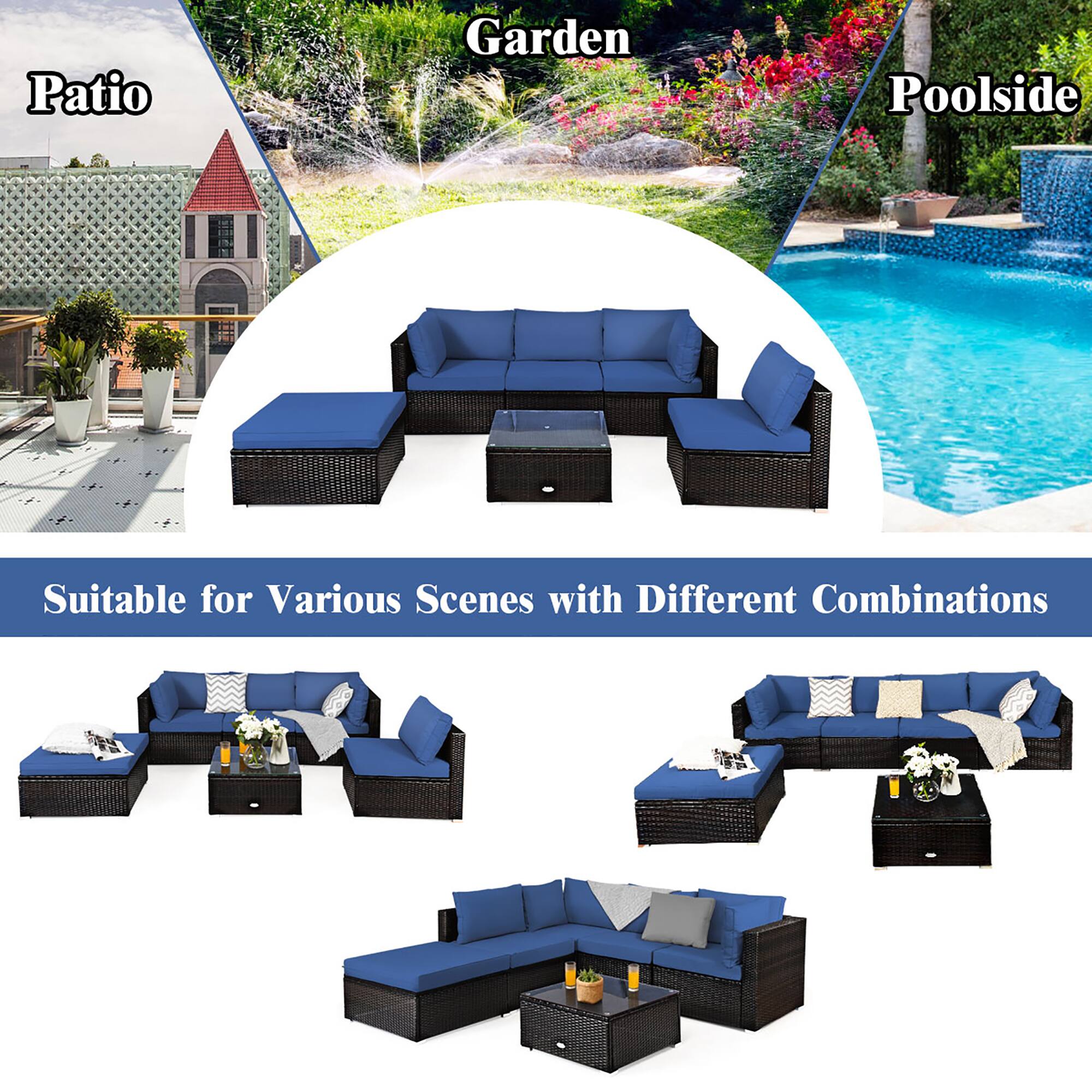 Patio Garden Poolside

Suitable for Various Scenes with Different Combinations