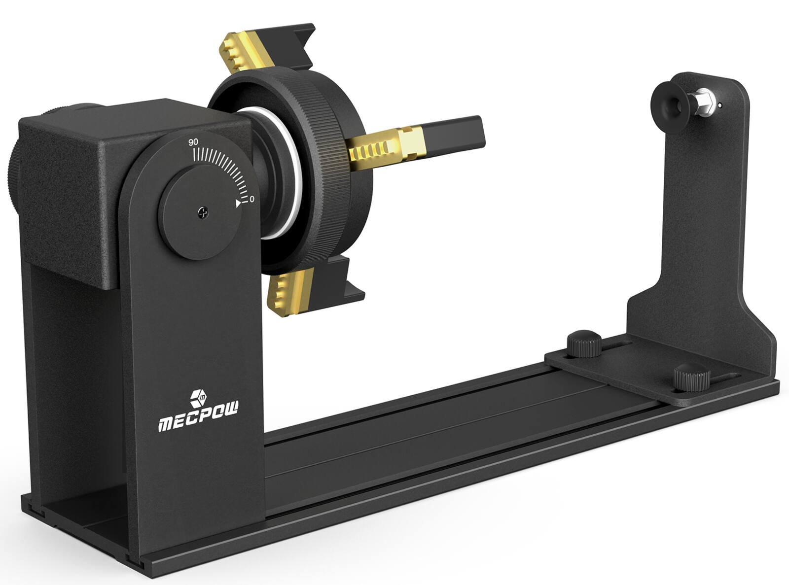 Mecpow - G5 Rotary Roller Module with Versatile Jaws, 90°Angle Adjustment, 360° Rotary Chunk Kit for Laser Engravers