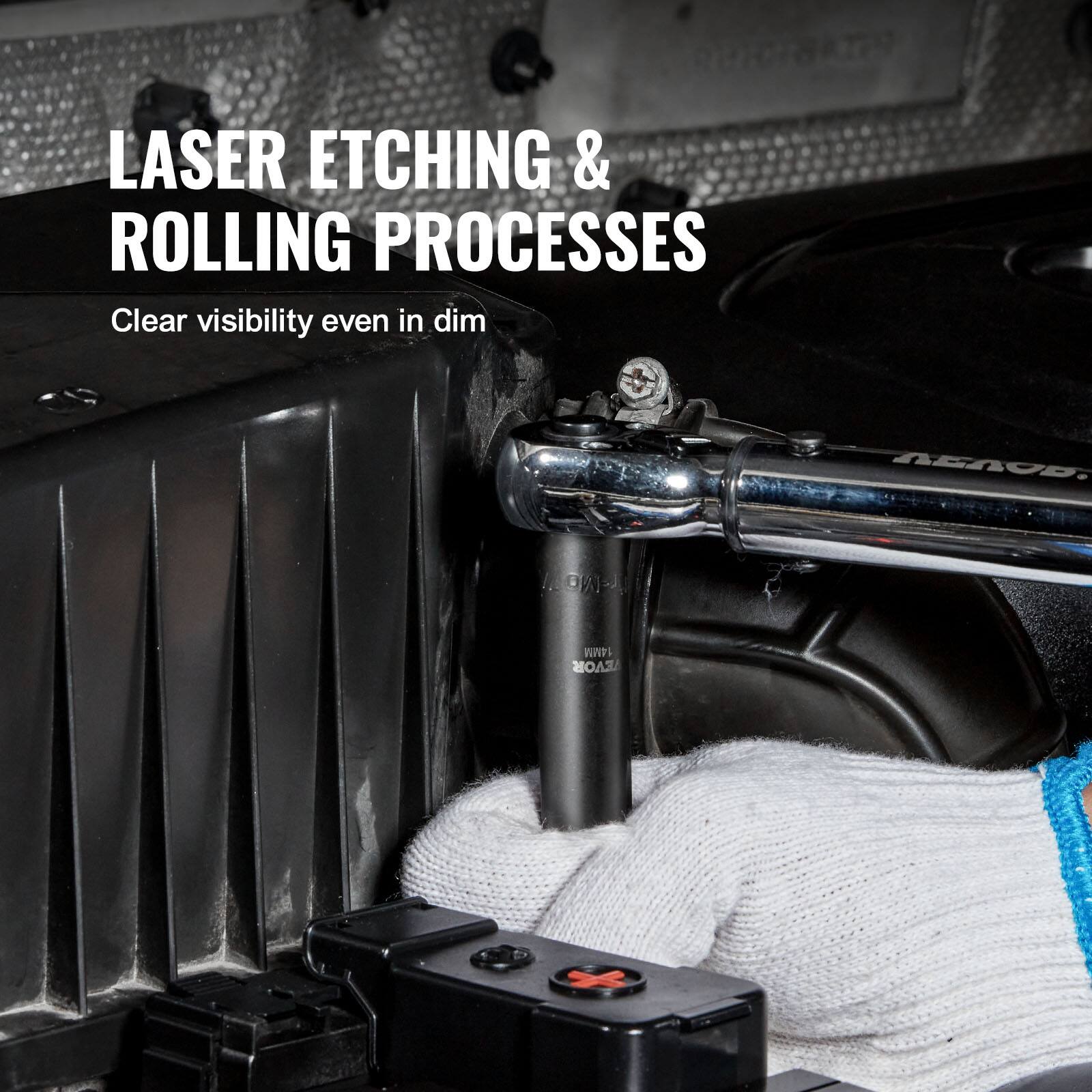 LASER ETCHING & ROLLING PROCESSES Clear visibility even in dim